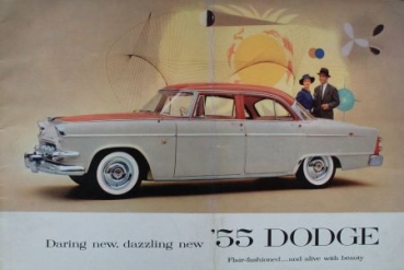 Dodge Modelprogram 1955 "Daring new, dazzling new" Carbrochure (4402)